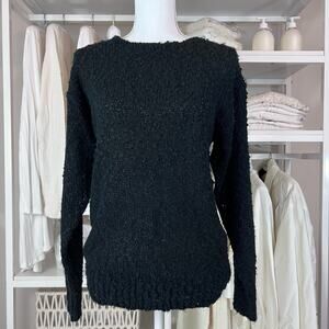 Bryant Park Black sweater popcorn stitch.  Women's Size 18.  Item #0022